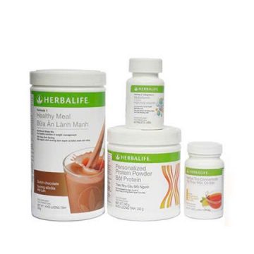 HERBALIFE – Bộ 4 sp hỗ trợ giảm cân nâng  (F1, F2, PPP, Trà)